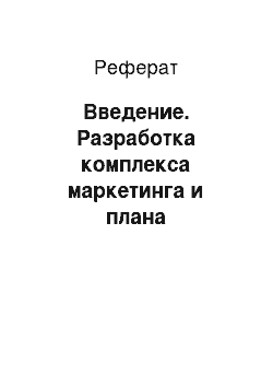 Реферат: Введение. Разработка комплекса маркетинга и плана маркетинговых исследований для баскетбольного мяча SPALDING Platinum ZK Pro Indoor w/FIBA 74-066